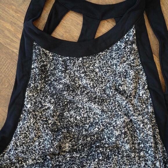Silence And Noise Maxi Dress Large Black White Slits Strappy Urban Outfitters - Picture 10 of 12